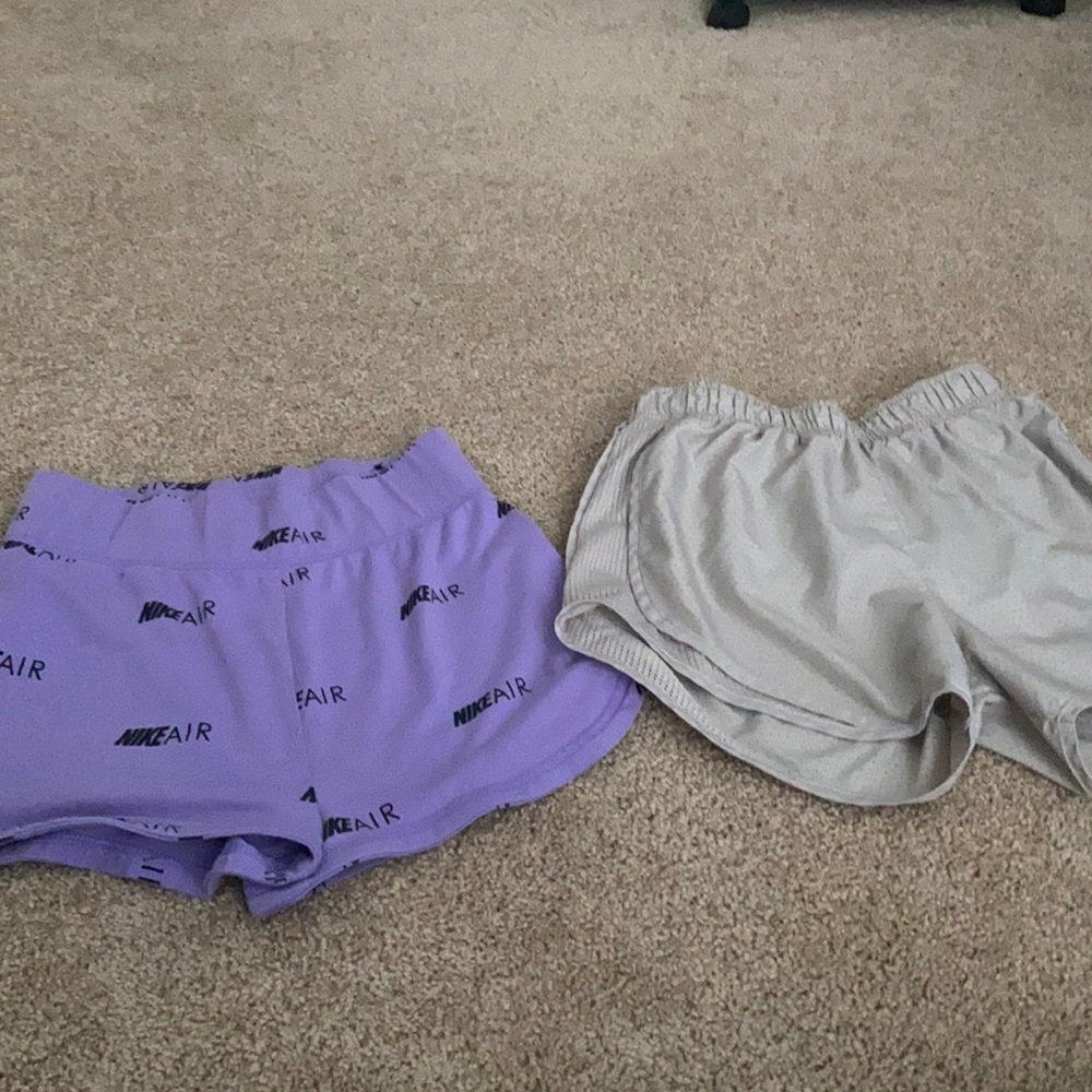 2 pair of Nike shorts. 1 Nike air, 1 dri-fit